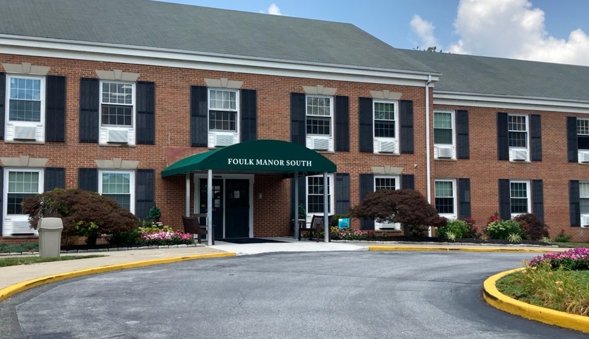 Photo of the front of Foulk Manor South senior living facility