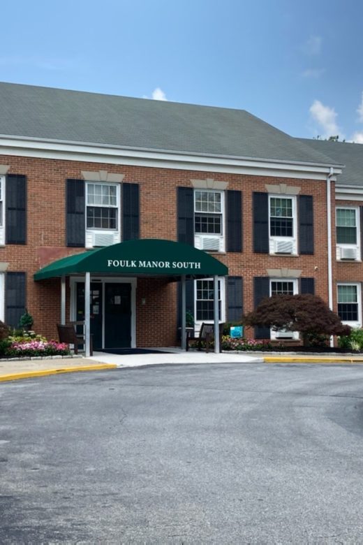 Photo of the front of Foulk Manor South senior living facility