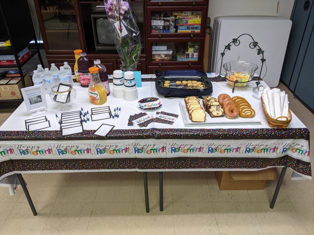 Table with breakfast foods