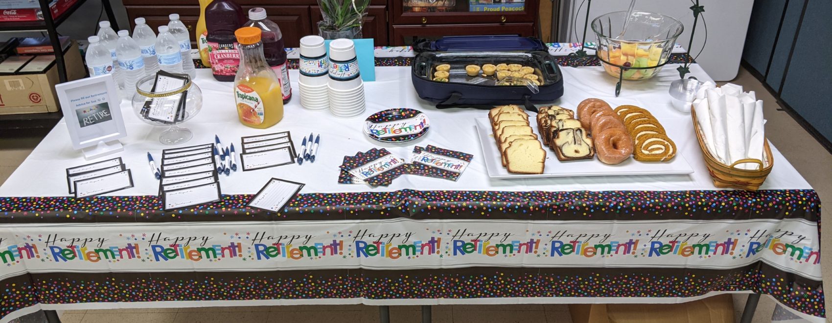 Table with breakfast foods